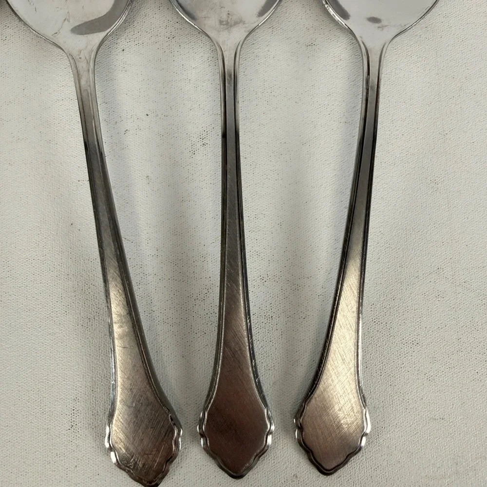 Oneida SUMMER MIST WmA Rogers AUTUMN GLOW Deluxe Stainless Tablespoon LOT OF 4